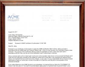 ASME certification in 2023