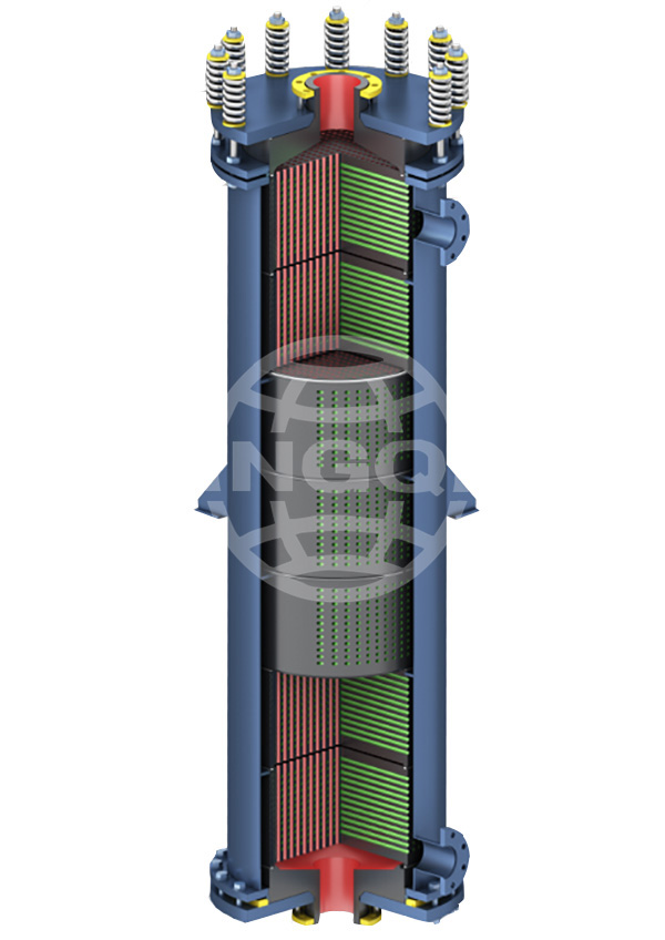 YKB Cylindrical Block Hole Type Graphite Heat Exchanger