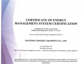 Energy system certificate
